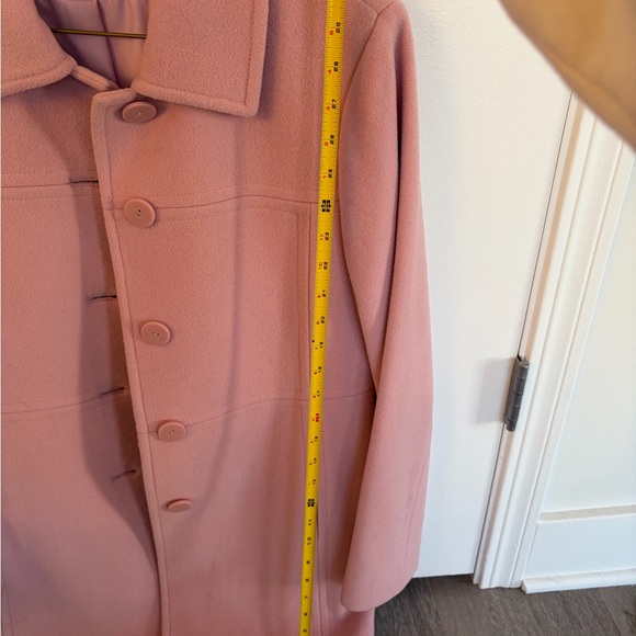 Anne Klein Pink Button-Up Coat - Picture 6 of 8